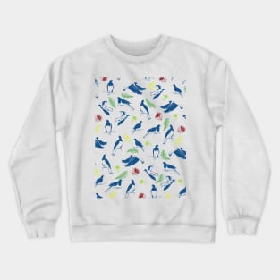 Wood Pigeon Pattern NZ birds Crewneck Sweatshirt